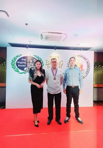 Department of Migrant workers “Bagong Bayani Award" Recipient